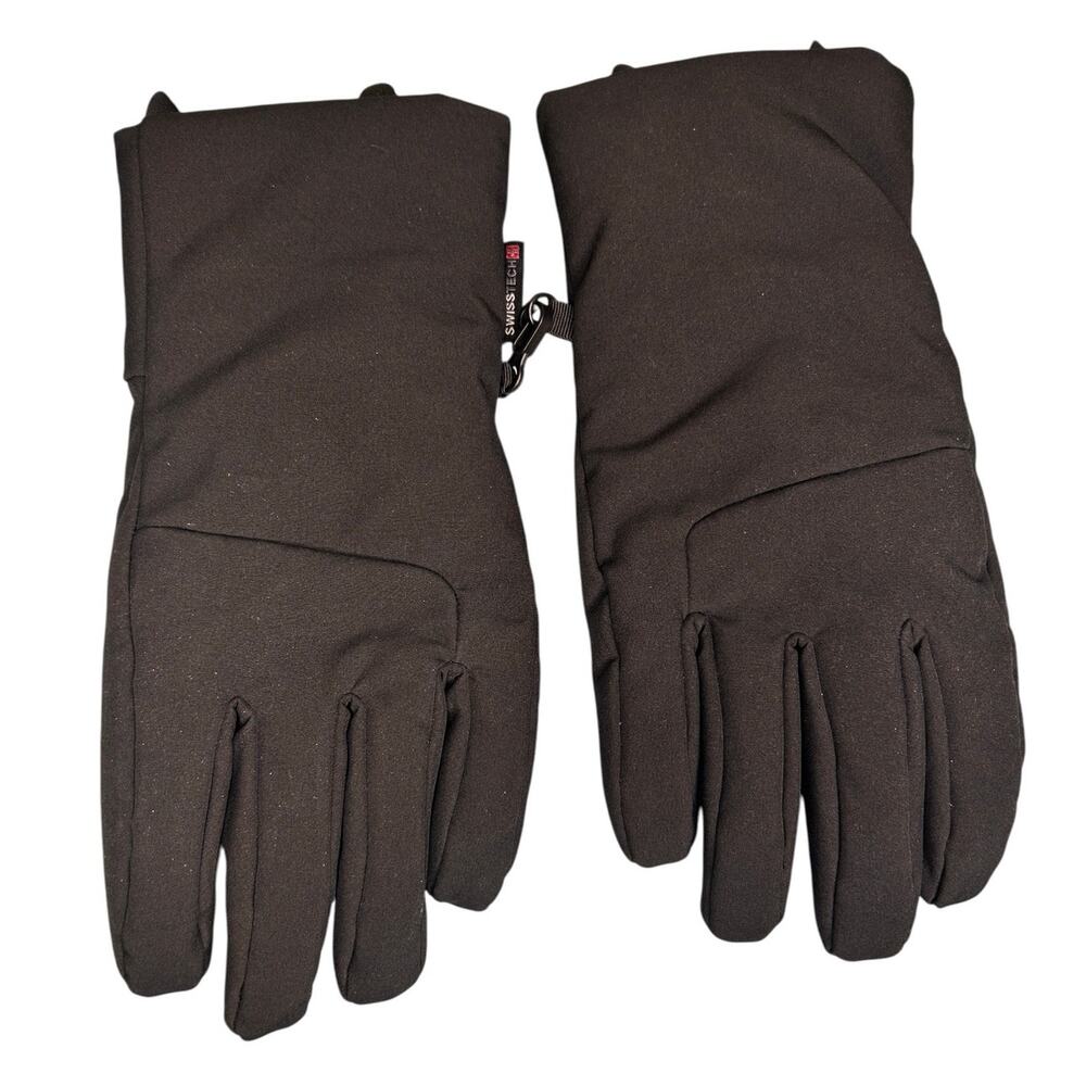 Swiss Tech Performance Gear Black Mens Winter Gloves Snowboarding Skiing Medium